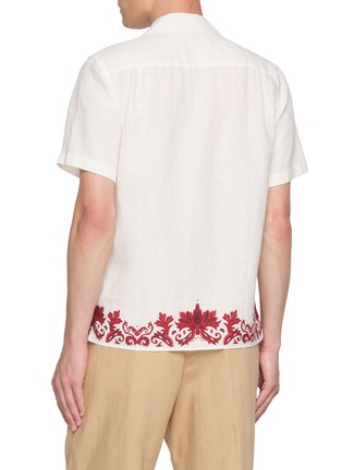 背面 - 点击放大 - ORLEBAR BROWN - Maitan Mirabello Border Print Linen Shirt