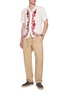 模特儿示范图 - 点击放大 - ORLEBAR BROWN - Maitan Mirabello Border Print Linen Shirt