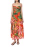 首图 - 点击放大 - FARM RIO - Fruit Trolley Sweetheart Neck Maxi Dress