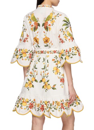 背面 - 点击放大 - FARM RIO - Lemon Bouquet Belted Mini Dress