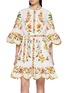 首图 - 点击放大 - FARM RIO - Lemon Bouquet Belted Mini Dress