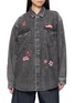 首图 - 点击放大 - MOTHER - Exes And Ohs Embroidered Cotton Denim Shirt