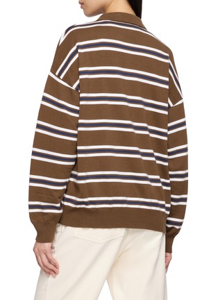 背面 - 点击放大 - LMND - Alto Long Sleeve Striped Polo Shirt