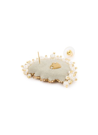细节 - 点击放大 - OLIVIA DAR - Sun Moon Stud Earrings