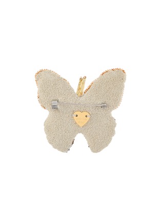 细节 - 点击放大 - OLIVIA DAR - Butterfly Beaded Brooch
