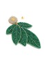 细节 - 点击放大 - OLIVIA DAR - Leaf  Embroidered Beaded Earring