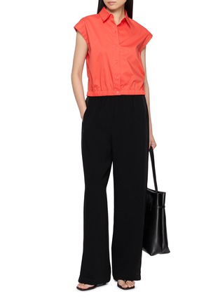 模特儿示范图 - 点击放大 - THEORY - Elastic Waist Shirt