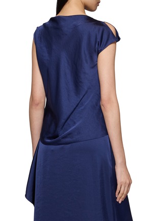 背面 - 点击放大 - THEORY - Sleeveless Cowl Neck Crushed Satin Blouse