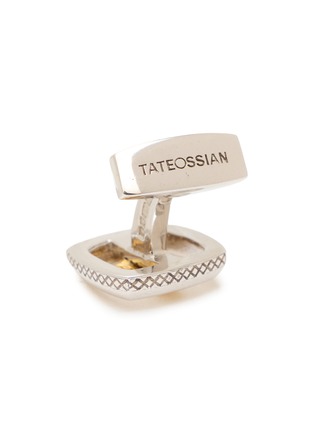 细节 - 点击放大 - TATEOSSIAN - 22K Gold Nugget Rhodium Sterling Silver Cufflinks