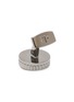 细节 - 点击放大 - TATEOSSIAN - Rotating Cutwork Gunmetal Palladium Enamel Cufflinks