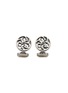 首图 - 点击放大 - TATEOSSIAN - Rotating Cutwork Gunmetal Palladium Enamel Cufflinks