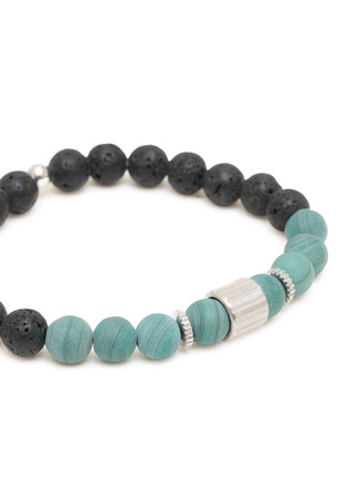 细节 - 点击放大 - TATEOSSIAN - Rigato Lava Beaded Rhodium Sterling Silver Bracelet