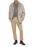 模特儿示范图 - 点击放大 - FABIO GAVAZZI - High Neck Multi Pocket Jacket
