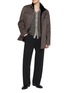 模特儿示范图 - 点击放大 - FABIO GAVAZZI - Cashmere Mink Pea Coat