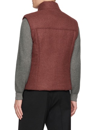 背面 - 点击放大 - FABIO GAVAZZI - Padded Reversible Cashmere Mink Vest