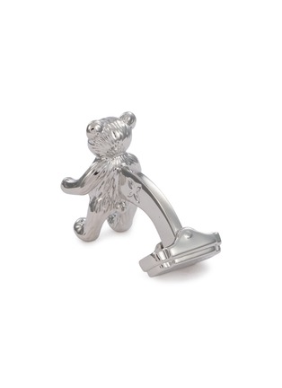 细节 - 点击放大 - THOMPSON OF LONDON - Tetddy Bear Palladium Plated Cufflinks