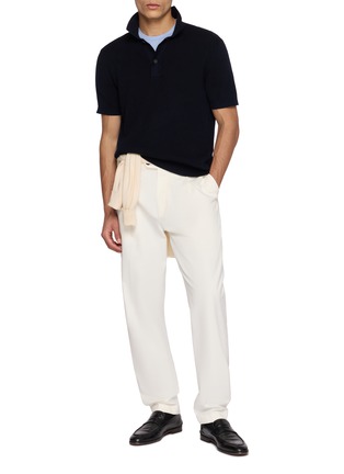 模特儿示范图 - 点击放大 - SUNSPEL - Supima Cotton Crewneck T-Shirt