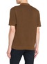 背面 - 点击放大 - SUNSPEL - Two-Tone Ribbed Cotton Knit Polo Shirt