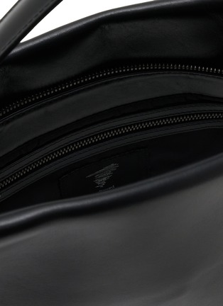 细节 - 点击放大 - DISCORD YOHJI YAMAMOTO - Medium Crown Leather Shoulder Bag
