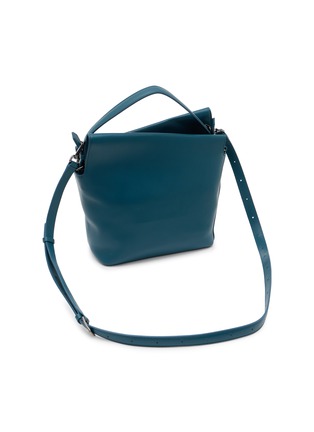细节 - 点击放大 - DISCORD YOHJI YAMAMOTO - Medium Crown Leather Shoulder Bag