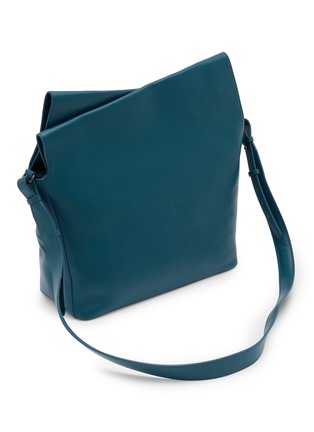 细节 - 点击放大 - DISCORD YOHJI YAMAMOTO - Large Crown Leather Shoulder Bag