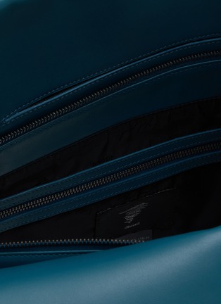细节 - 点击放大 - DISCORD YOHJI YAMAMOTO - Large Crown Leather Shoulder Bag