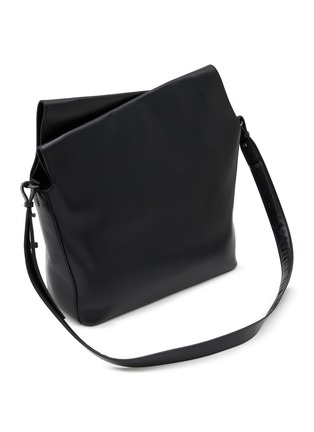 细节 - 点击放大 - DISCORD YOHJI YAMAMOTO - Large Crown Leather Shoulder Bag