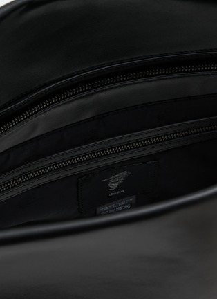 细节 - 点击放大 - DISCORD YOHJI YAMAMOTO - Large Crown Leather Shoulder Bag