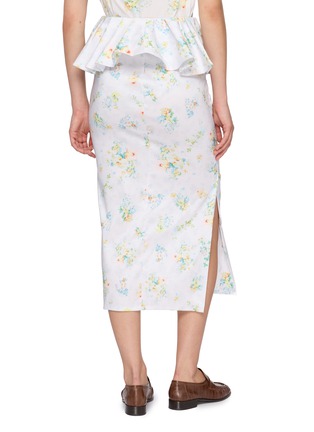 背面 - 点击放大 - KIKA VARGAS - Zhao Floral Midi Skirt