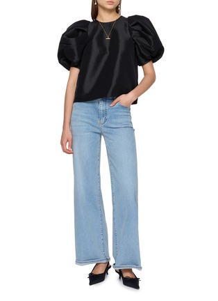 模特儿示范图 - 点击放大 - KIKA VARGAS - Lotta Puffed Sleeves Top