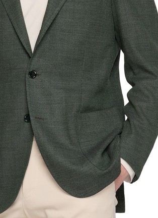  - RING JACKET - Single Breasted Textured Wool Blazer