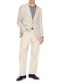 模特儿示范图 - 点击放大 - RING JACKET - Single Breasted Collarless Blazer