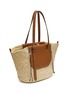 细节 - 点击放大 - CUBA LAB - Tropicana Raffia Leather Tote Bag