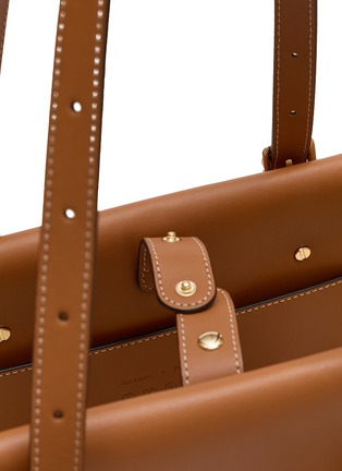 细节 - 点击放大 - CUBA LAB - Tropicana Raffia Leather Tote Bag