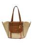 首图 - 点击放大 - CUBA LAB - Tropicana Raffia Leather Tote Bag