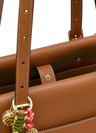 细节 - 点击放大 - CUBA LAB - Tropicana Raffia Leather Tote Bag