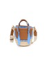 首图 - 点击放大 - CUBA LAB - Habanera Popelne Cielo Leather Raffia Bucket Bag