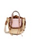 首图 - 点击放大 - CUBA LAB - Habanera Trek Aurora Leather Raffia Bucket Bag