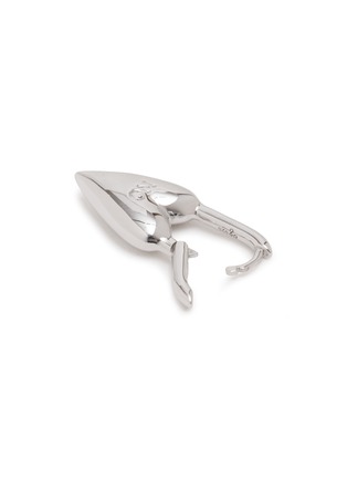细节 - 点击放大 - AVGVST - Yes-No Heart Lock Rhodium Plated Silver Single Drop Earring