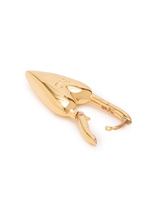 细节 - 点击放大 - AVGVST - Yes-No Heart Lock 14K Gold Plated Sterling Silver Single Drop Earring