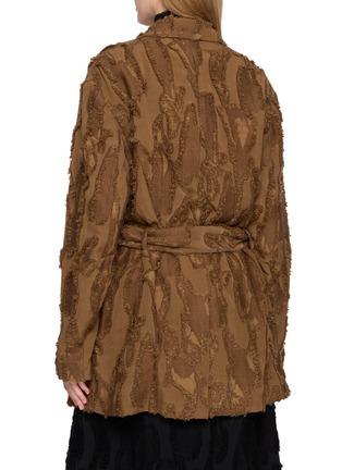 背面 - 点击放大 - MASNADA - Belted Textured Jacket