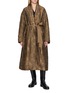 首图 - 点击放大 - MASNADA - Reversible Floral Textured Tie Belt Coat