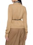 背面 - 点击放大 - MASNADA - Layered Trim Tie Waist V-Neck Cardigan