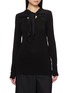首图 - 点击放大 - MASNADA - Tie Neck Long Sleeve T-Shirt