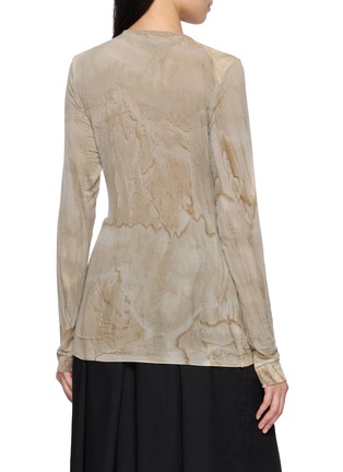 背面 - 点击放大 - MASNADA - Tie Neck Long Sleeve T-Shirt