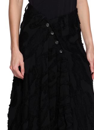  - MASNADA - Asymmetric Textured Wrap Skirt