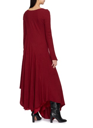 背面 - 点击放大 - MARC LE BIHAN - Long Sleeve Asymmetric Flared Long Dress
