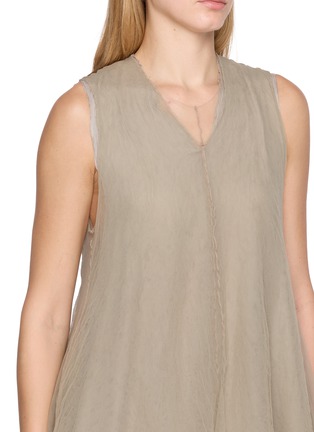  - MARC LE BIHAN - Sleeveless V-Neck Layered Tulle Top