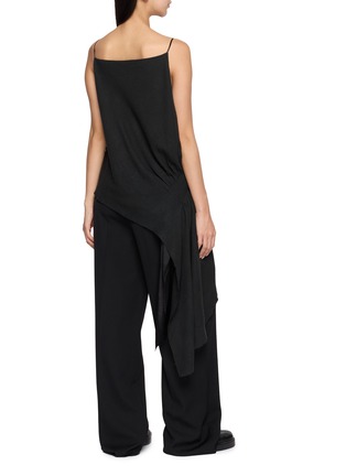 背面 - 点击放大 - MARC LE BIHAN - Pointe Sleeveless Smocked Asymmetric Top