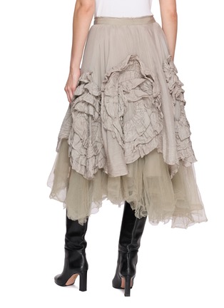 背面 - 点击放大 - MARC LE BIHAN - Layered Floral Tulle Midi Skirt